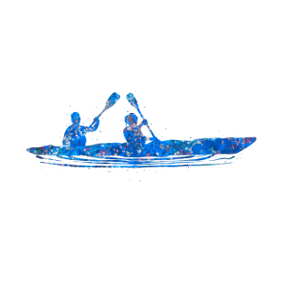 Kayak blue art T-Shirt