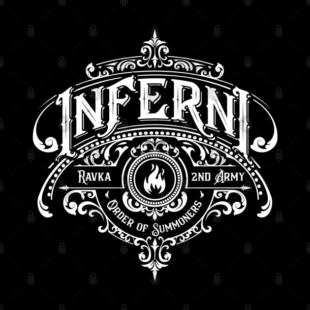 Shadow and Bone: Inferni (monochrome) by firlachiel