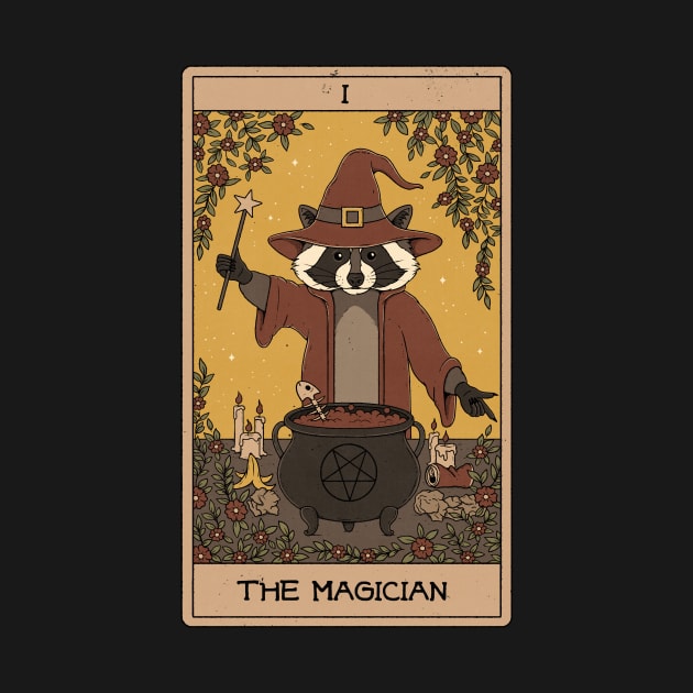 The Magician - Raccoons Tarot by thiagocorrea