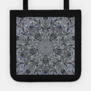 Glacier Ice kaleidoscope pattern Tote