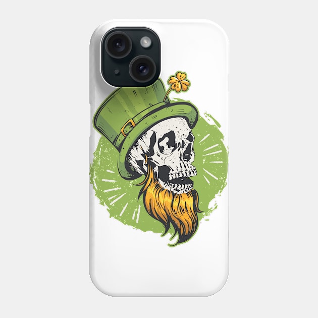 St patrick's skull Phone Case by AntiAntiFlorian