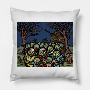 Halloween ghost monster haunted scary ghoul Pillow
