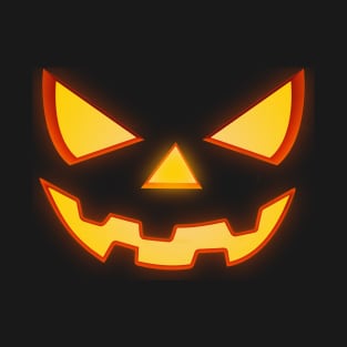 Scary Halloween Horror Pumpkin Face T-Shirt