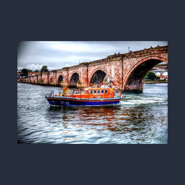 Berwick Upon Tweed RNLI Lifeboat And Old Bridge by tommysphotos