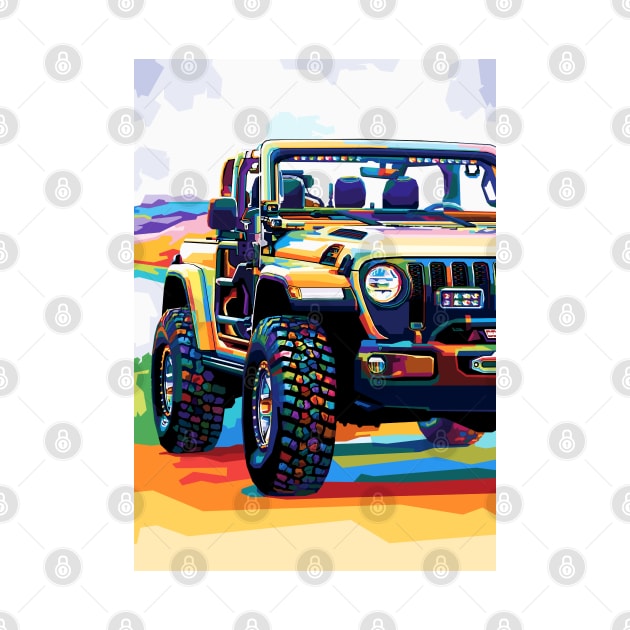 Adventure Car Pop Art by SiksisArt