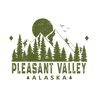 Pleasant Valley Alaska Mountain Souvenir T-Shirt