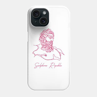 Zeus greek god line-art design Phone Case