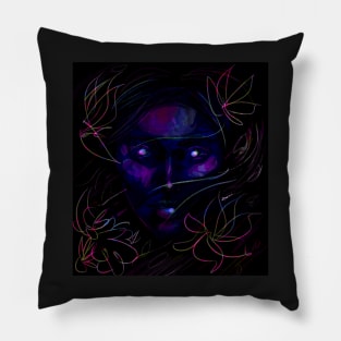 Purple Flower Faerie Spirit Pillow