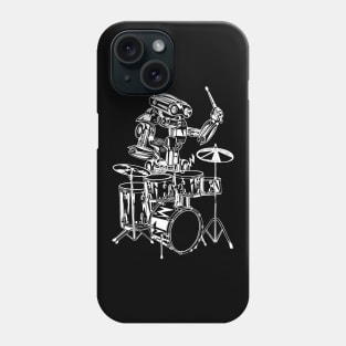 SEEMBO Robot Playing Drums Drummer Drumming Musician Band Phone Case