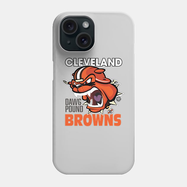 Browns Dog Growler A Phone Case by Goin Ape Studios