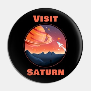 Visit Saturn Pin