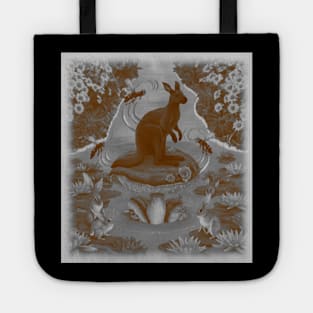 AI generated rabbit wasp Kangaroo mushroom Tote