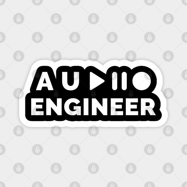 audio engineer White Magnet by Stellart