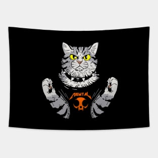 Heavy metal cat Tapestry