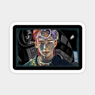 K-pop Stray Kids Hyunjin Fan Art Magnet