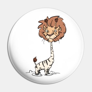 Zebra, Lion, Giraffe Pin