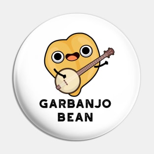 Gar-banjo Bean Cute Garbanzo Banjo Pun Pin