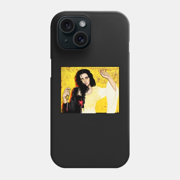 The Fall of Morgana - digital painting Phone Case by dangerbeforeyou