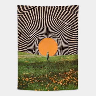 Trippy Sunrise Tapestry