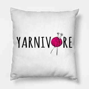 Yarnivore Knitting Pillow