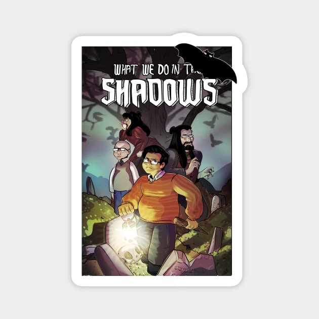 What We Do In The Shadows Cartoon Poster Magnet by Wyrielle