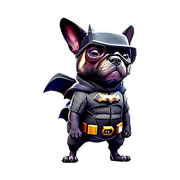 Super Frenchie: Black Superhero Suit Version 5 by fur-niche