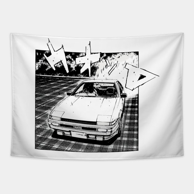 Takumi Fujiwara's Toyota AE86 V3 [ Initial D ] Tapestry by Tad