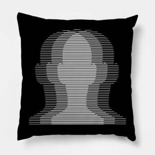 heads geometric lines Pillow