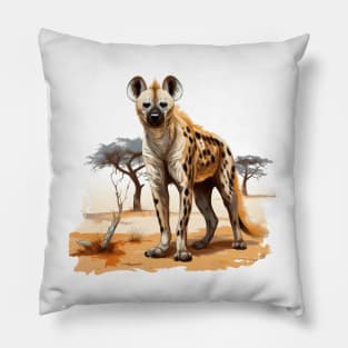 Spotted Hyena Pillow