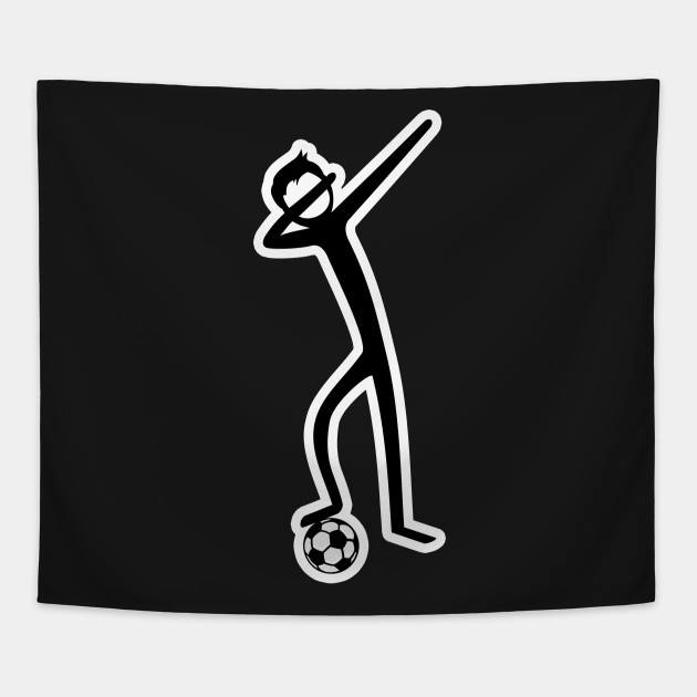 Dabbing Stick Figure - Soccer I