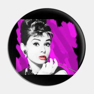 Audrey Hepburn 'Pink' Pin