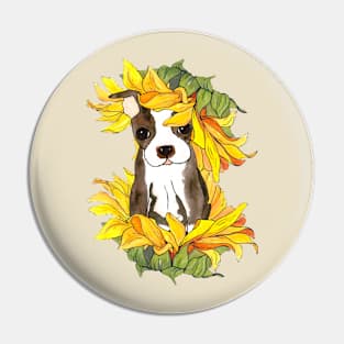 Sunshine Puppy Pin