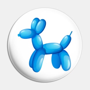 Balloon Dog Sky Blue Pin