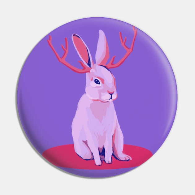 It’s a Jackalope (wowee) Pin by Sunhat Bird