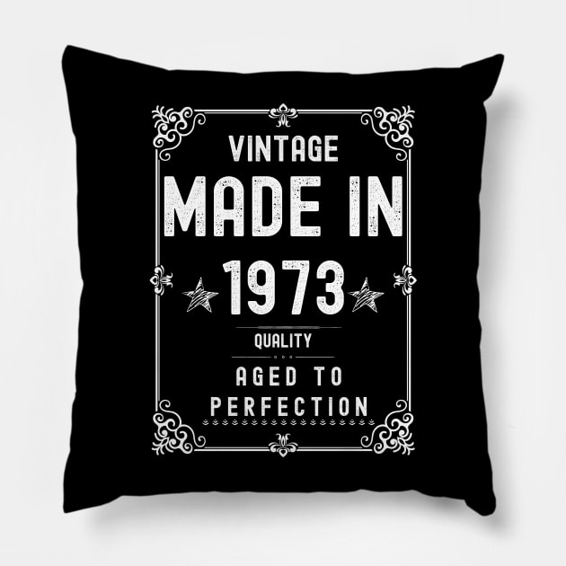 Vintage 1973 Pillow by Xtian Dela ✅