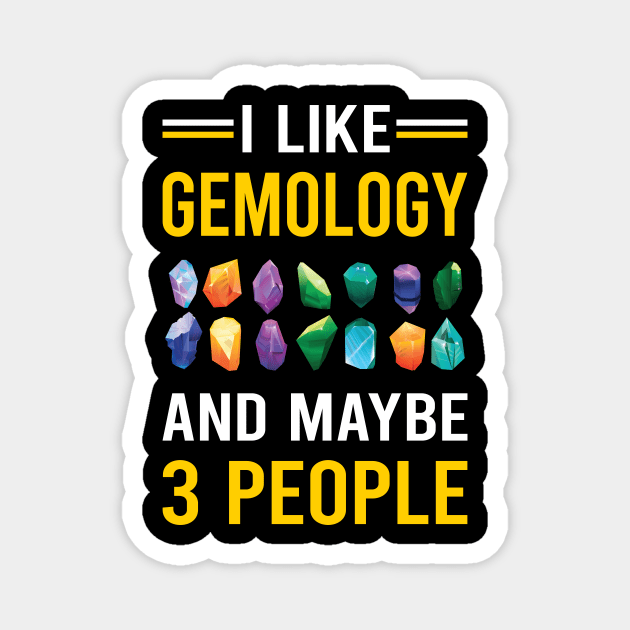 3 People Gemology Gemologist Magnet by Bourguignon Aror