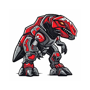 Red T-rex zord Illustration for esport logo and icon T-Shirt