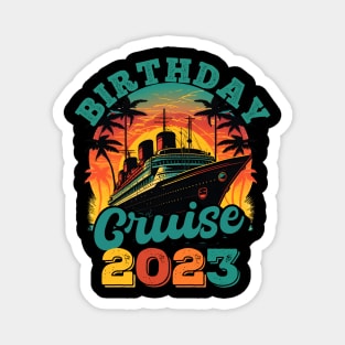 Birthday Cruise Squad Party Family Matching Cruise Ship Magnet