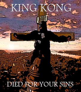 King Kong Died For Your Sins! Magnet