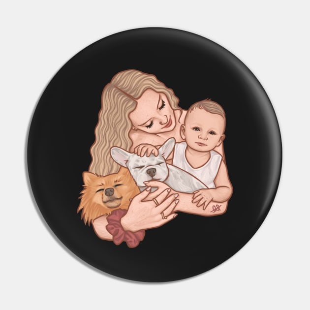 Mama’s Boys || Perrie and Axel Pin by CharlottePenn
