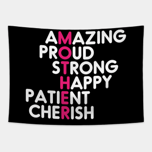 Amazing Proud Strong Happy Patient Cherish -Mother's Day Tapestry