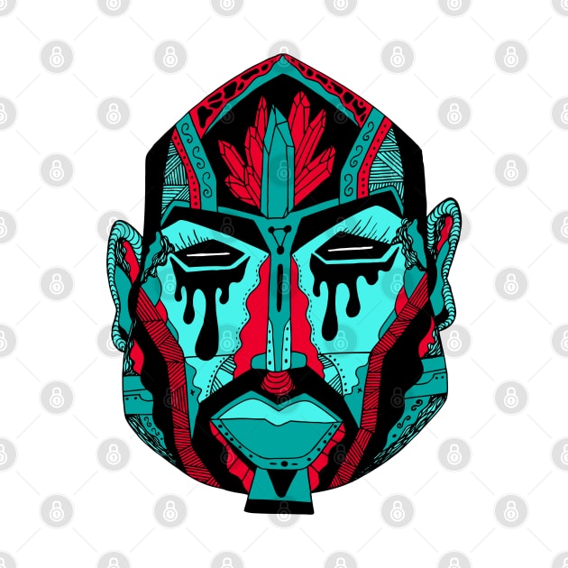 Tuqred African Mask No 9 by kenallouis