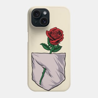 Rose in pocket Phone Case