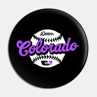 Colorado Baseball Pin