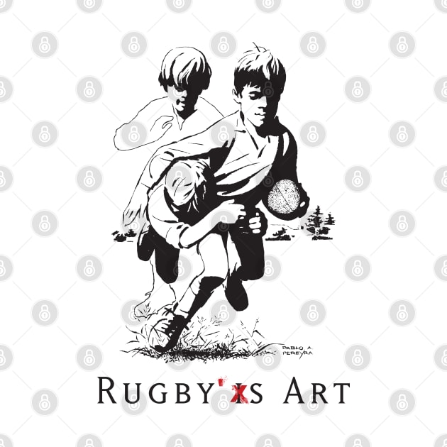 Rugby Junior Tackle by PPereyra by Pablo Pereyra Art