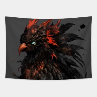 Feathers and Fire - Fabled Phoenix Bird Tapestry