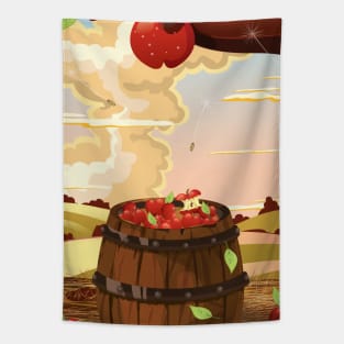 Fall Apple Picking Tapestry