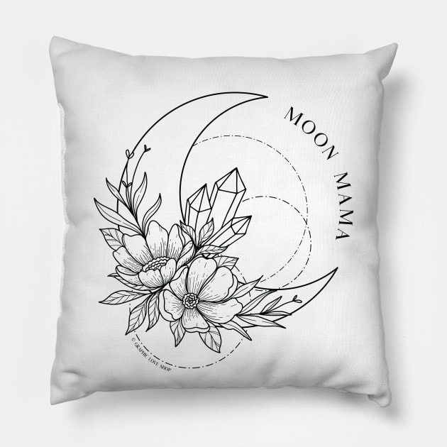 Moon Mama © GraphicLoveShop Pillow by GraphicLoveShop