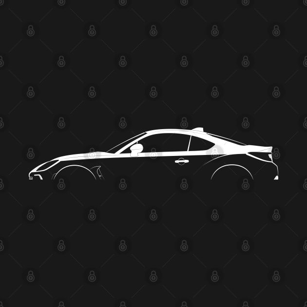 Subaru BRZ (ZN8) Silhouette by Car-Silhouettes