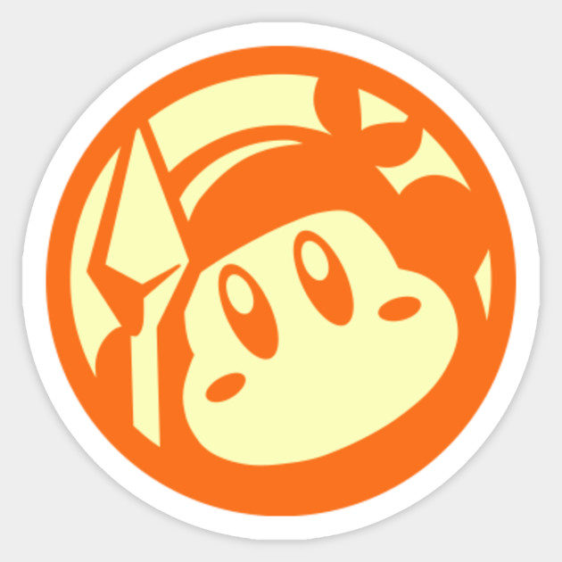 bandana waddle dee logo kirby sticker teepublic